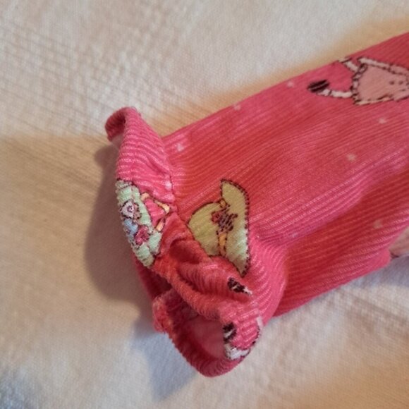 Le Top girls size 6 months pink corduroy tiered dress, tie in back, EUC - Picture 2 of 6